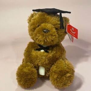 Aurora - Graduation - 8.5" Wagner Bear - Black Cap with Diploma NWT Excellent …